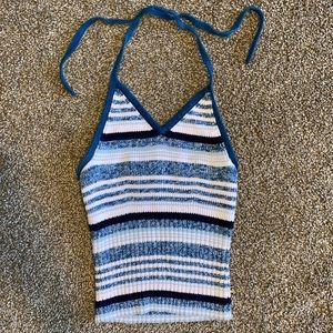 Knit halter top